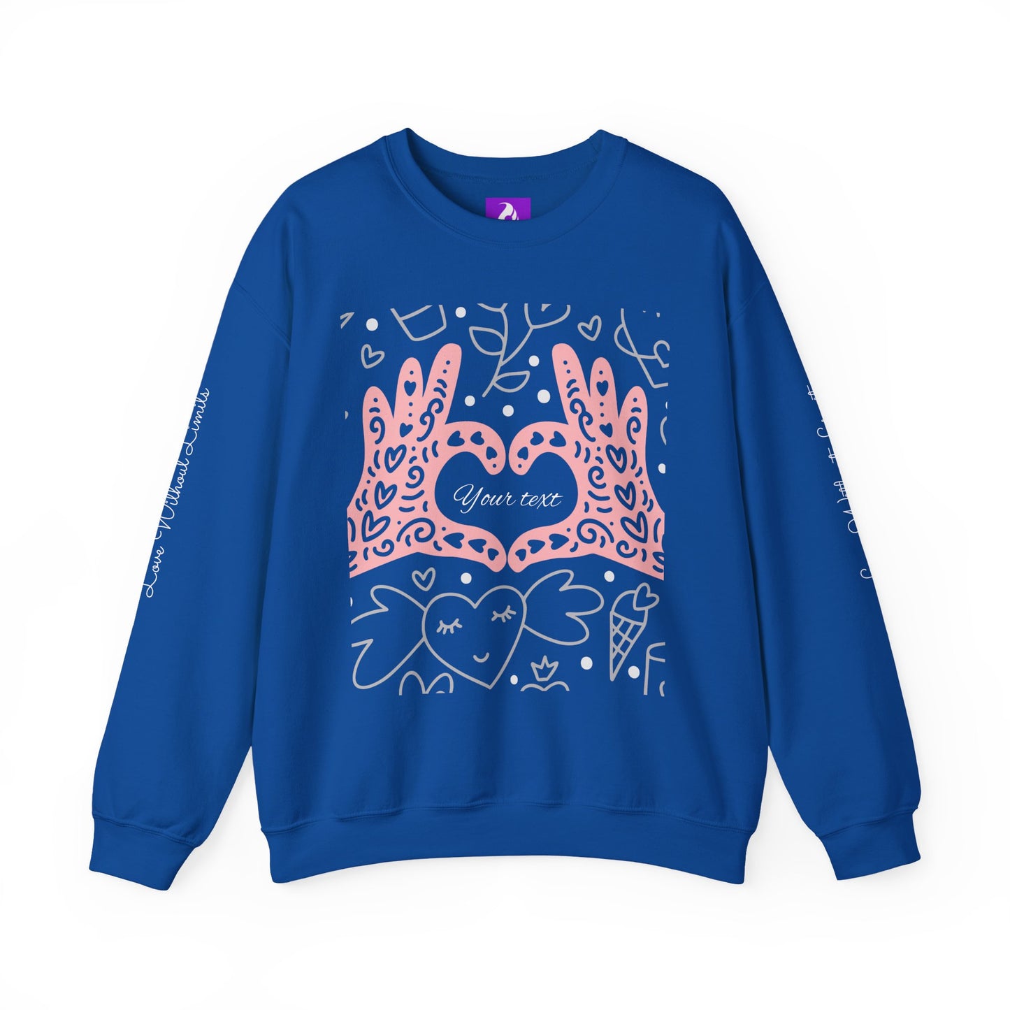 Heartfelt Love Crewneck Sweatshirt - Cute and Cozy
