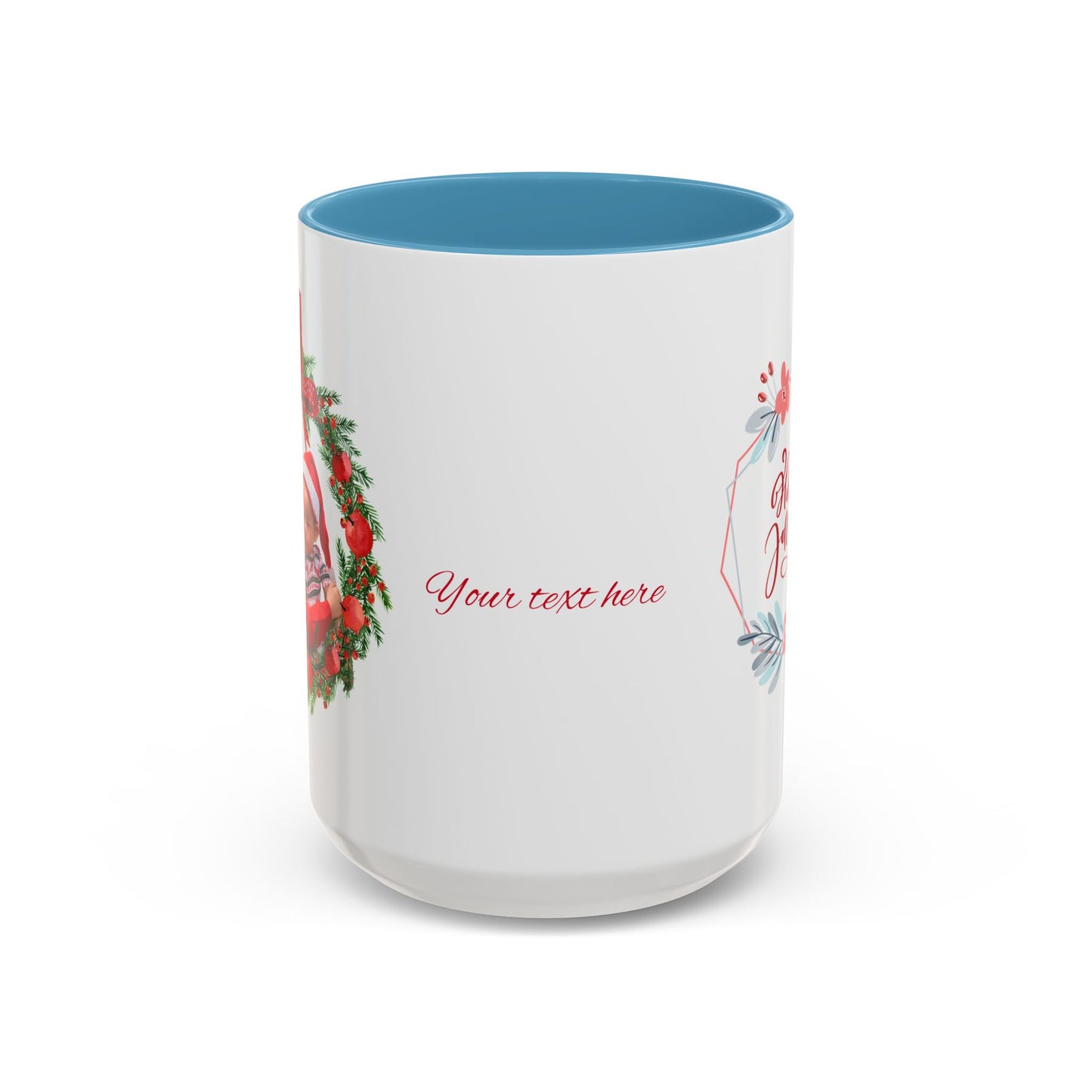 Holey Joley wreath coffee mug | holiday floral accent mug