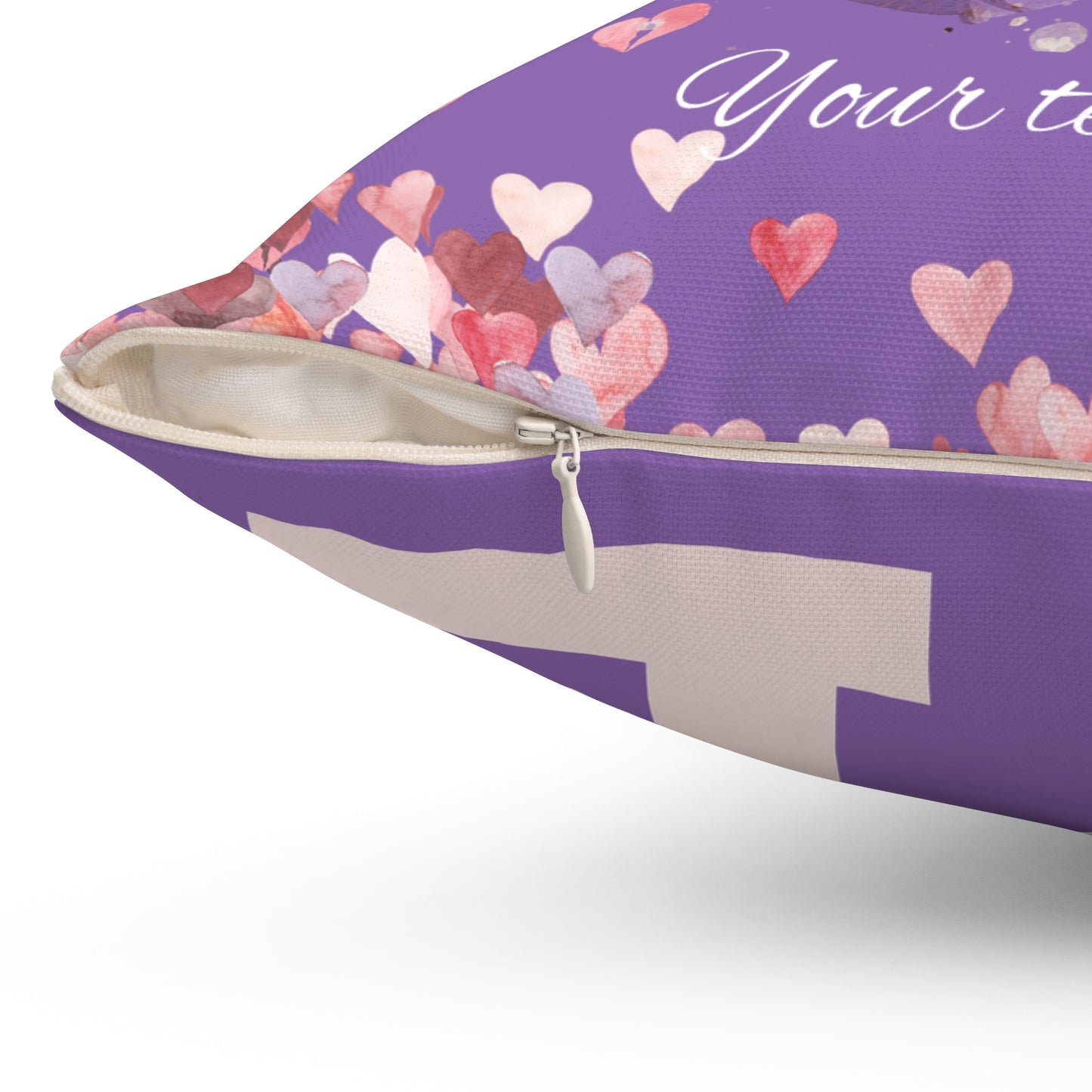 Personalized Spun Polyester Pillow with Artistic Effect