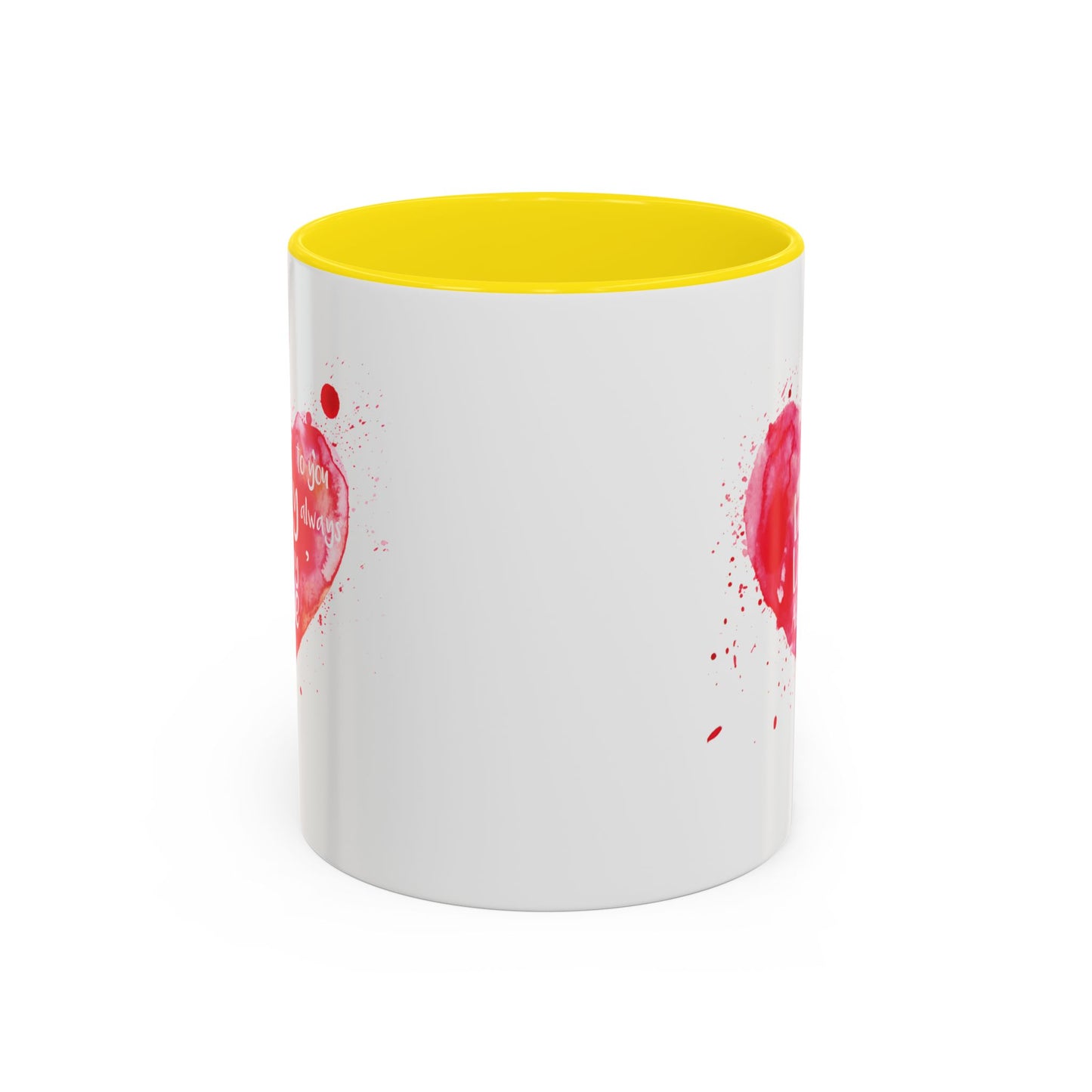 Love Light Always Heart Mug for Coffee Lovers - 11oz & 15oz