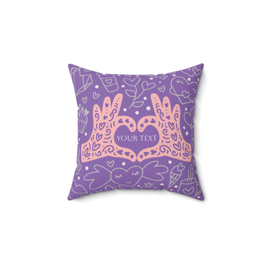 Custom Love Decorative Pillow - Perfect for Valentine's Day & Home Decor
