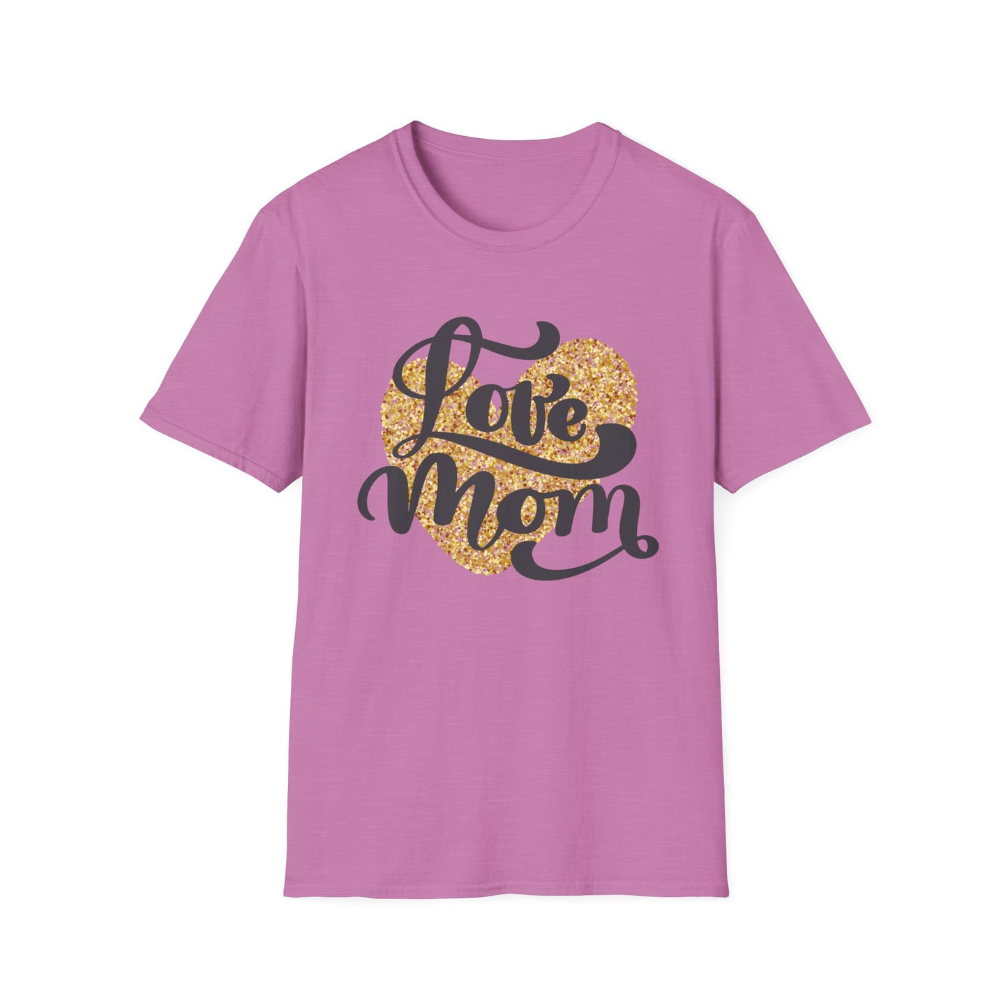 Love Mom Unisex Softstyle T-Shirt - Perfect Gift for Mother's Day