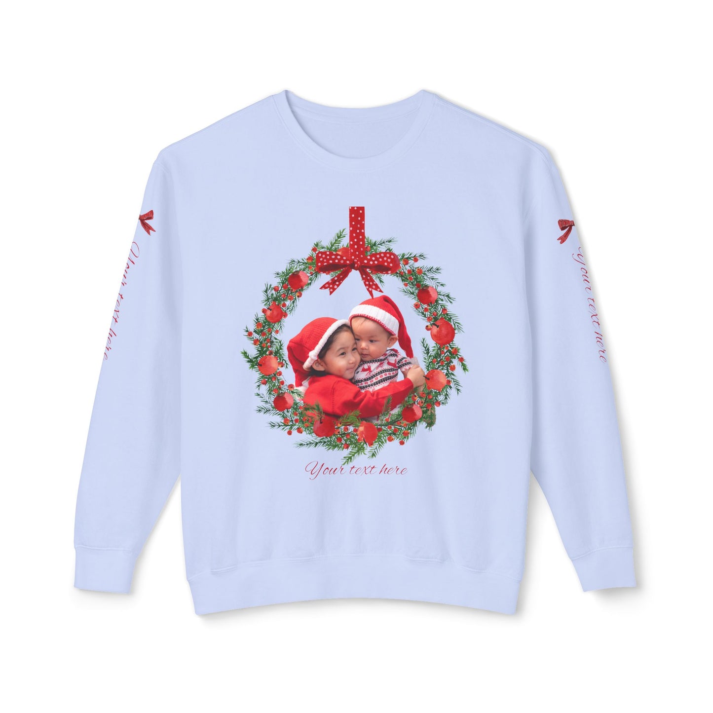 Personalized Hand-Designed Crewneck Sweatshirt – Custom Art, Image & Text by Gava Studio