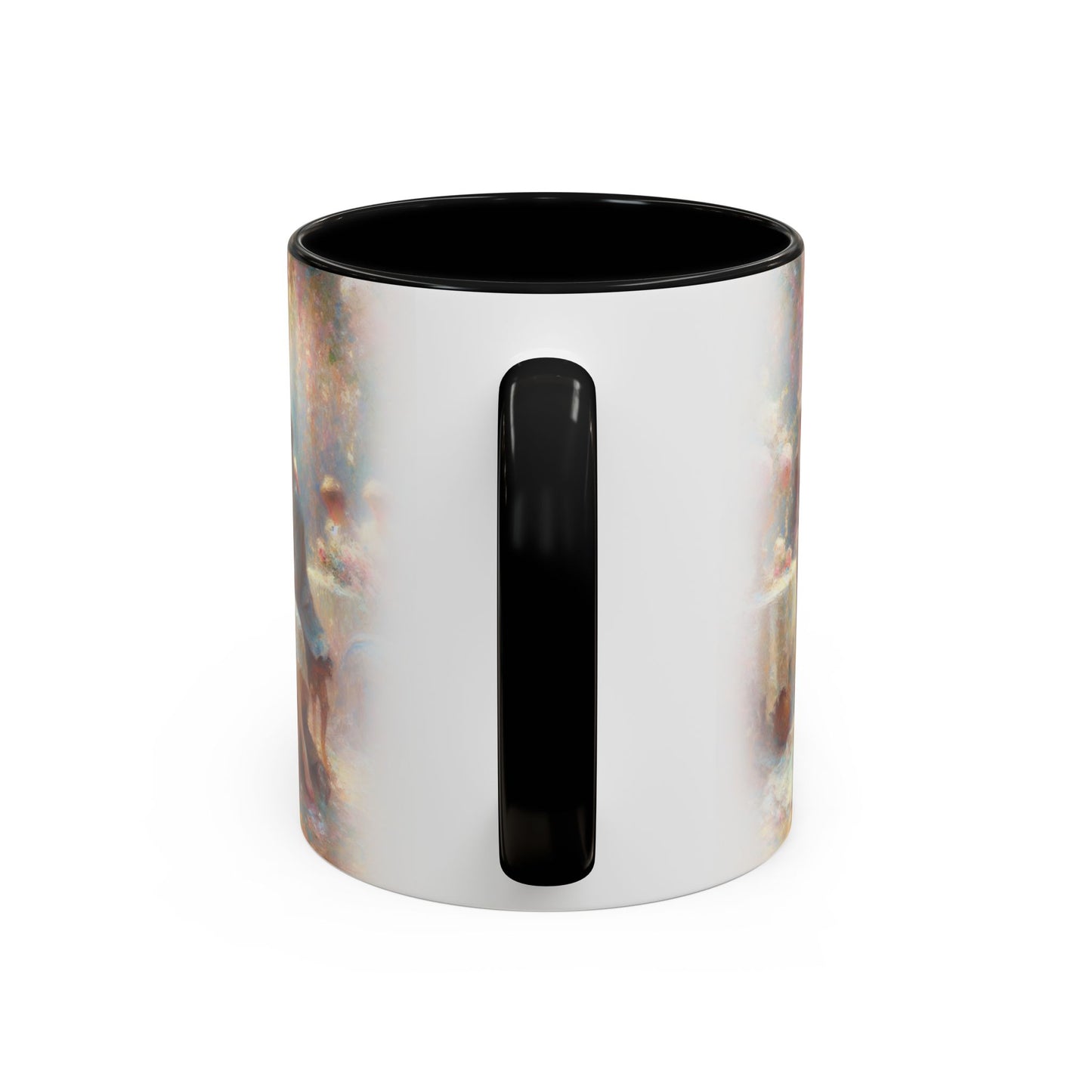 Romantic Floral Accent Coffee Mug - Perfect for Couples and Special Occasions