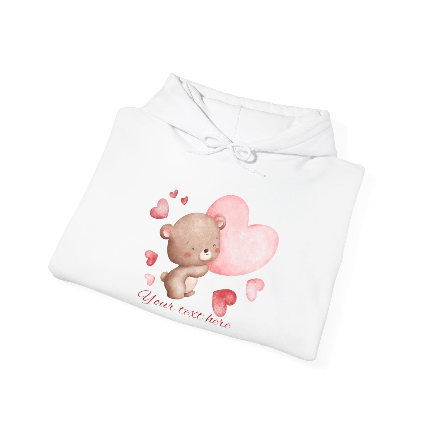 Cute Love Bear Hoodie - Perfect for Valentine's Day & Cozy Comfort