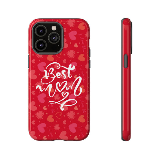 Best Mom Heart Phone Case - Tough and Stylish