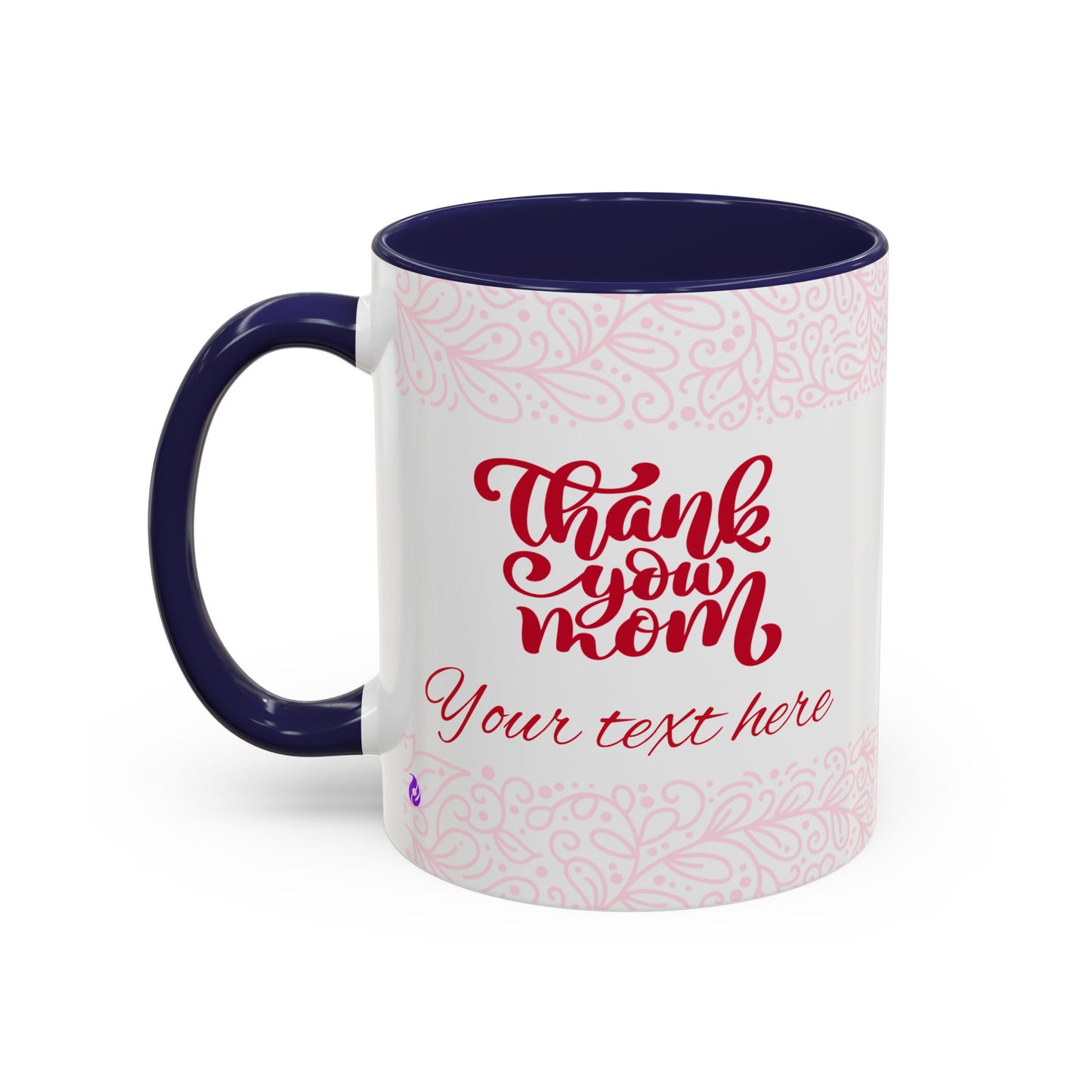 Thank You Mom Accent Coffee Mug - Perfect Gift for Mother's Day