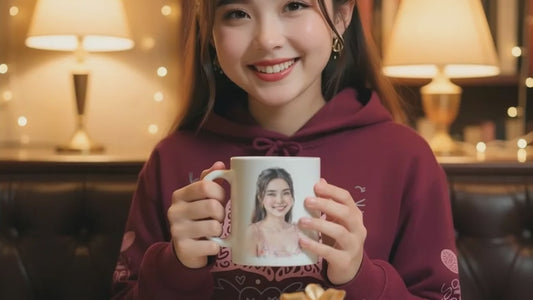 White glossy mug, Custom Art Mug – Personalized Photo & Text | Gava Studio